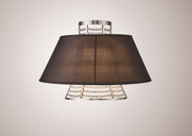 Davina Crystal Wall Lights Diyas Shaded Wall Lights